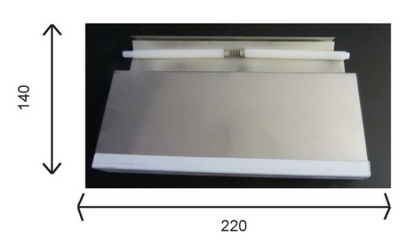 Behncke Skimmerklappe inkl. Achse Edelstahl zu Typ 200/280/400/401 (220 x 140 mm)